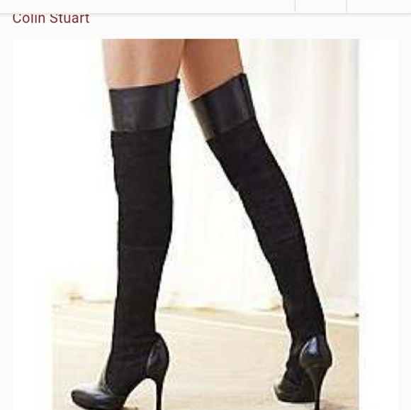 colin stuart thigh high boots
